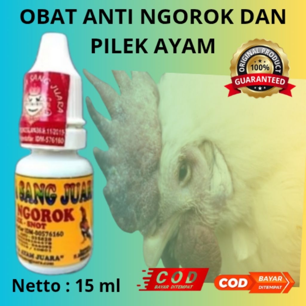 RSJ OBAT ANTI NGOROK DAN PILEK AYAM KEMASAN 15 ml