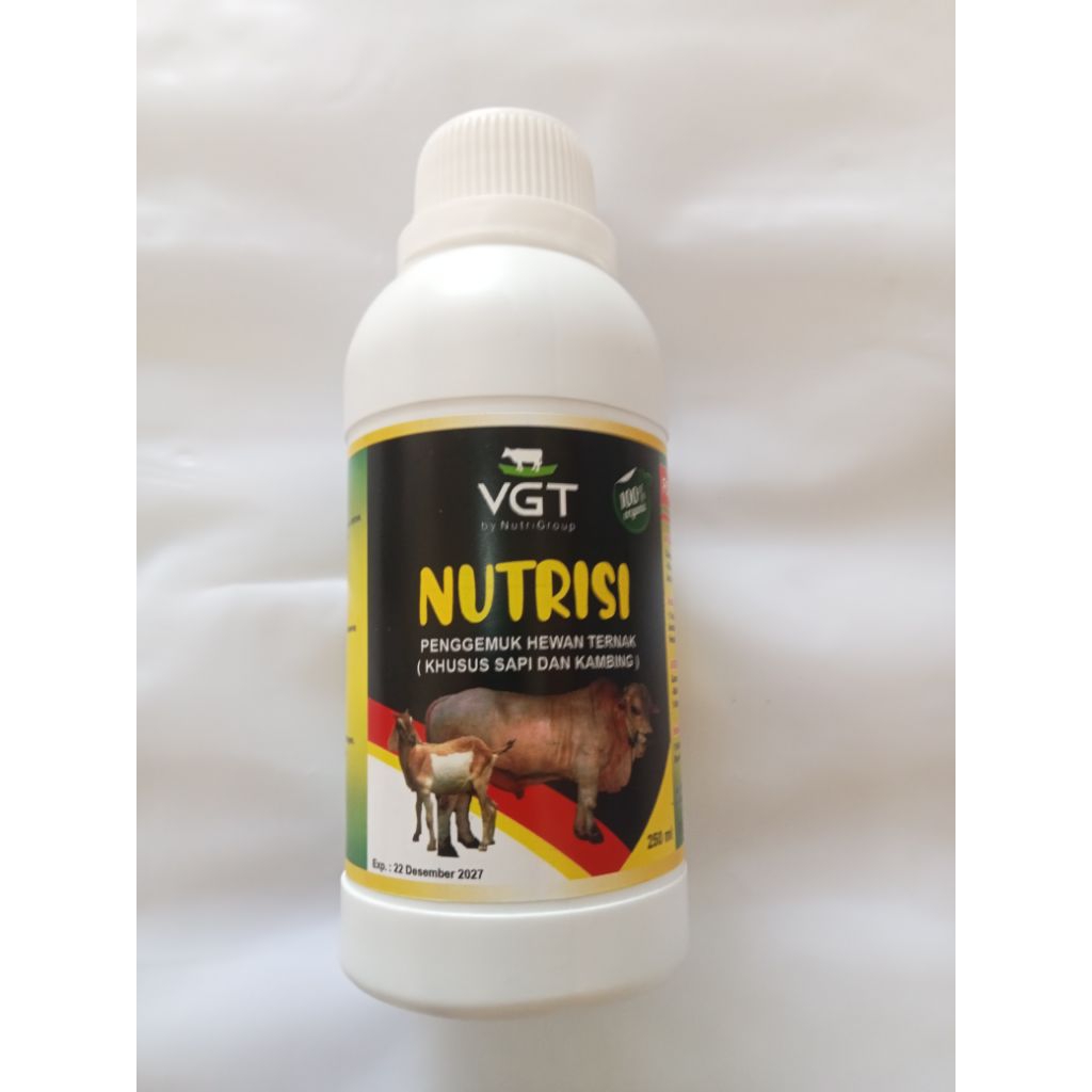 VGT nutrisi 250ml-penggemuk hewan ternak  (khusus sapi & kambing)