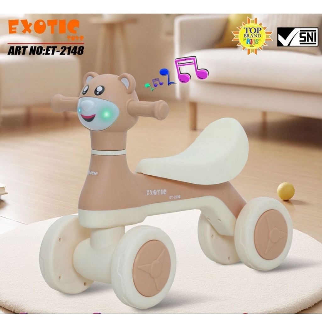 Ride On Exotik Exotic BALANCE BIKE ET-2148 Et2148 Sepeda Anak Terlaris Cocok Untuk koda Ulang Tahun 