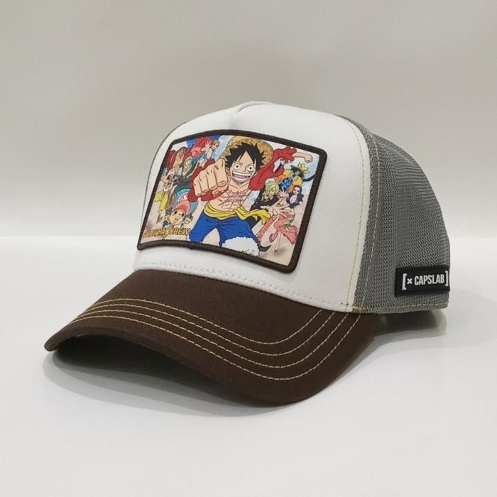 Topi Original Capslab One Piece Trucker Cap - Pirates Straw Hat Crew