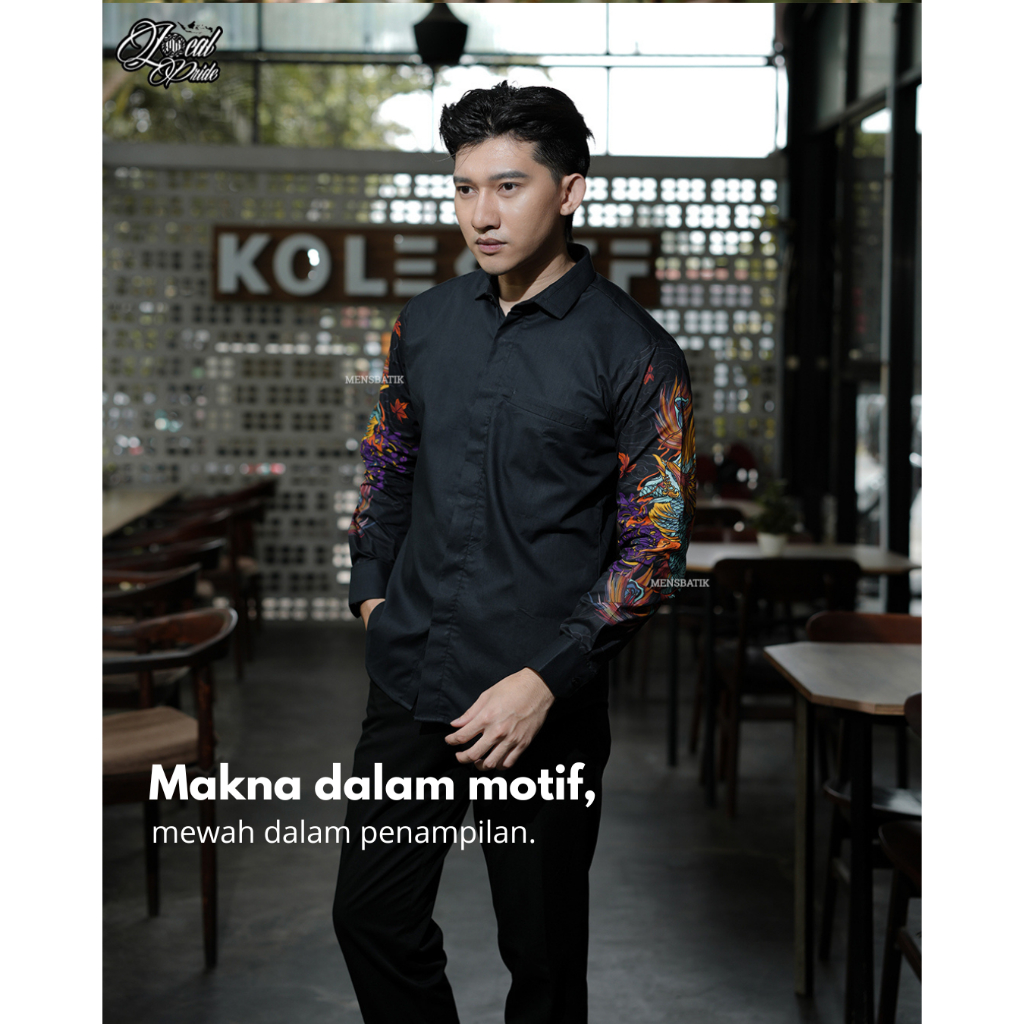 MENSBATIK - PHOENIX MEGASAKI - Kemeja Batik Slimfit Eksklusif - Simbol Kekuatan & Kepemimpinan