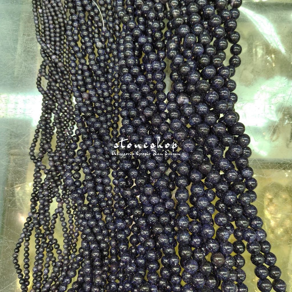 Manik Batu Alam Pasir Mas Biru Nevi
