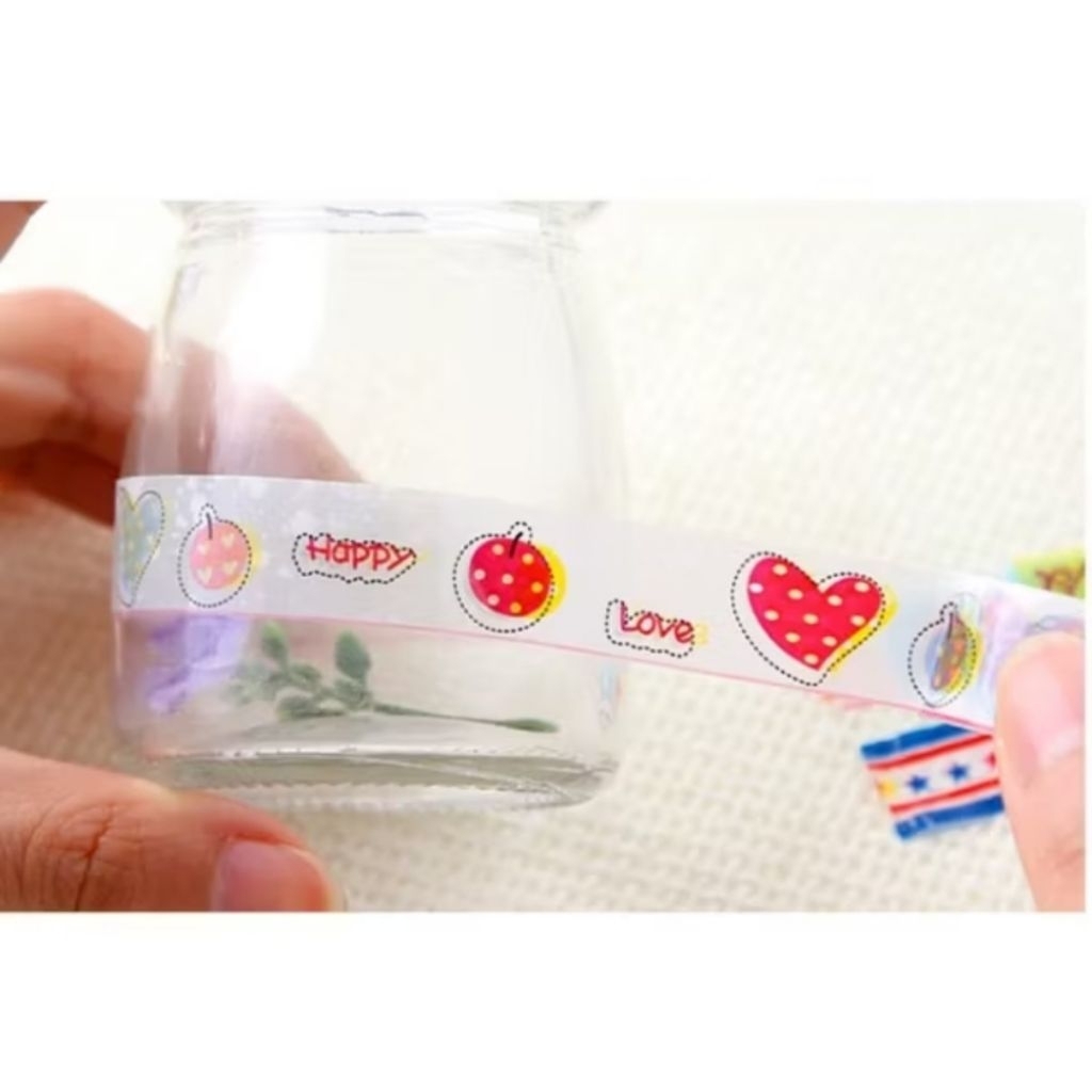 Isolasi Karakter Solasi Solatip Tape Motif Gambar Fancy Lucu