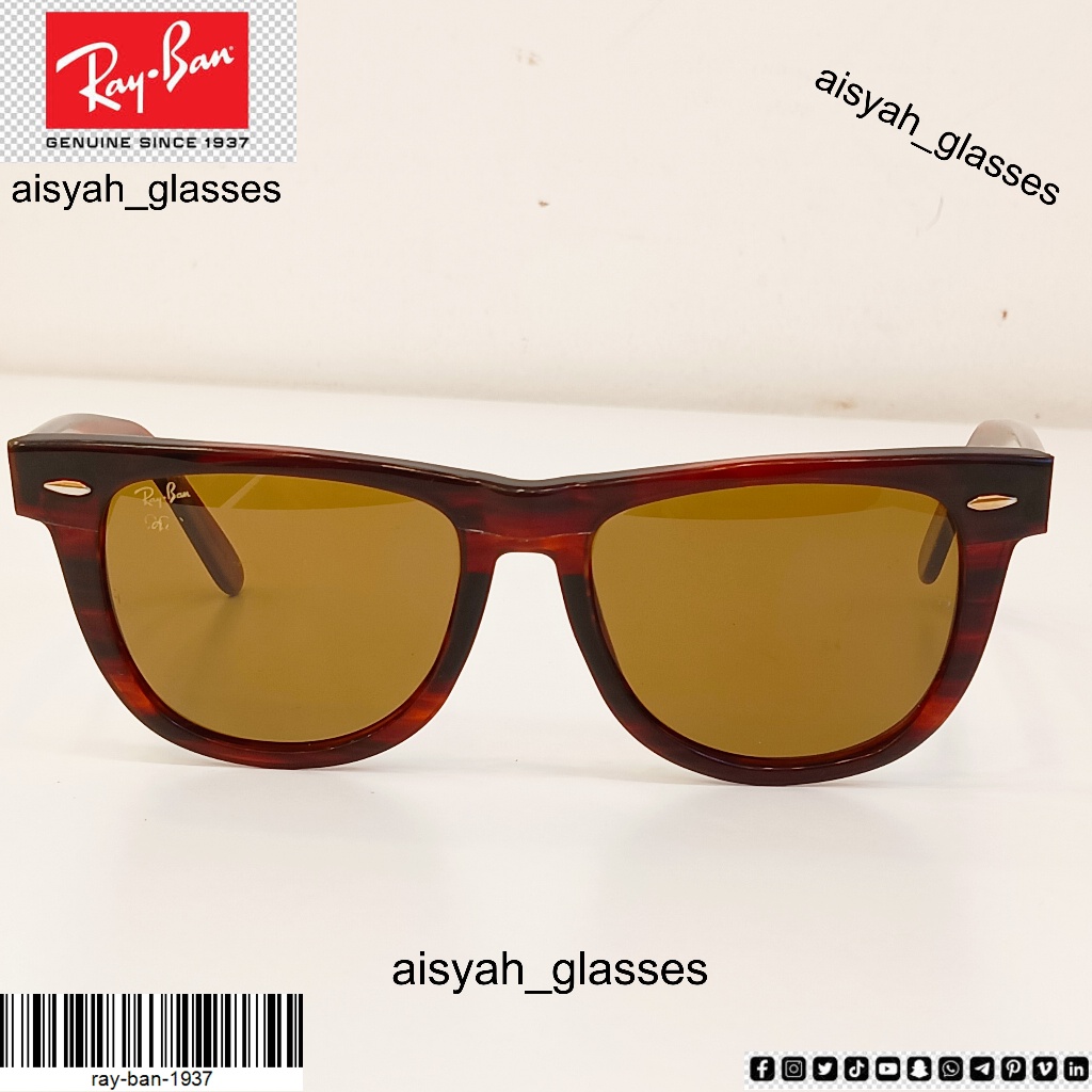 Kacamata COKLAT WAYFARER SERI OLIMPIADE Made in USA SIZE 54