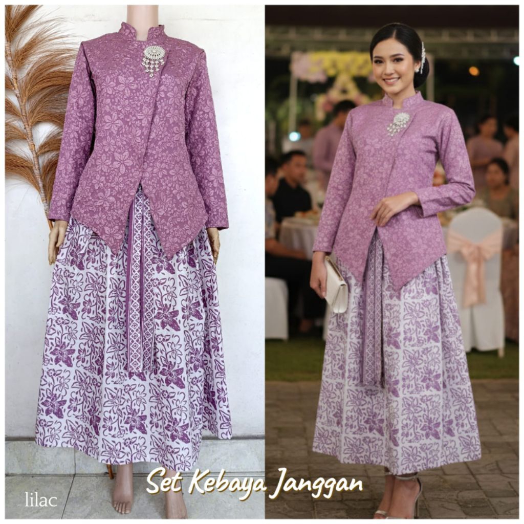 Set kebaya janggan rok klok premium ori batik solo