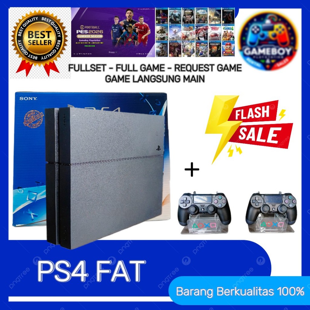 PS4 Fat Seri 11 & 12 HEN 6.72 / 9.00 / 11.00 / 12.02 (BDR & LUA) – Full Game Full Set Lengkap