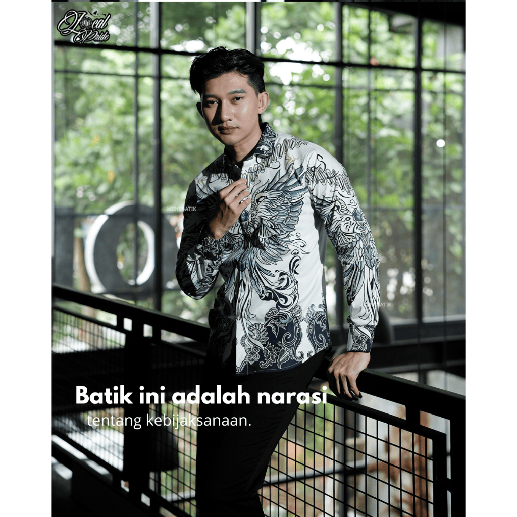 MENSBATIK - ELANG WISESA - Kemeja Batik Slimfit Eksklusif - Simbol Kekuatan & Kepemimpinan