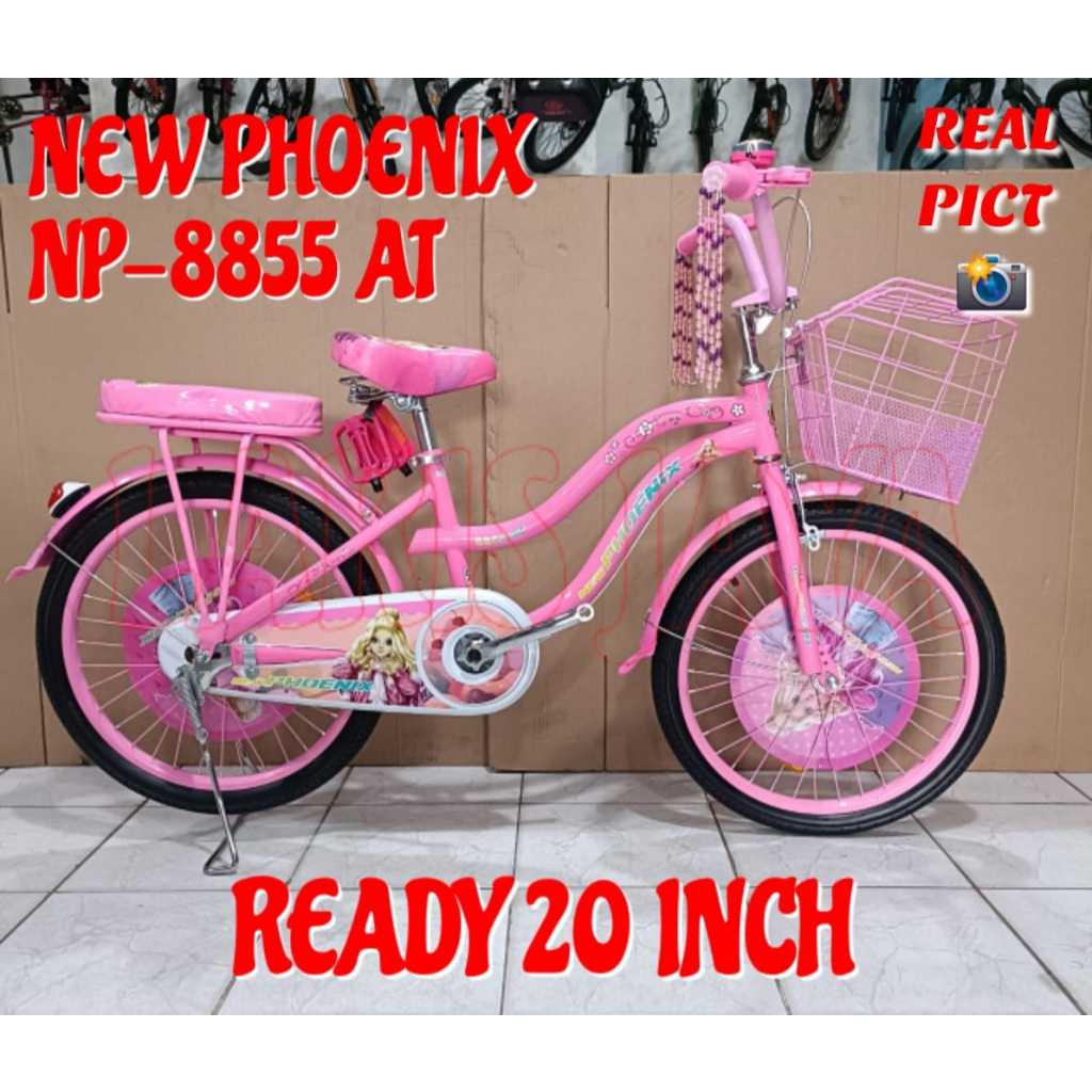 SEPEDA MINI KERANJANG PEREMPUAN NEW PHOENIX 20 INCH sepeda keranjang citybike phoenix 8825 8855