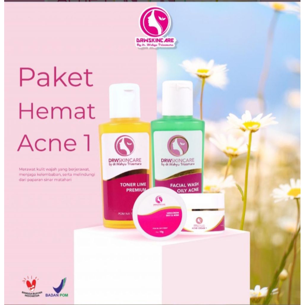 Paket Hemat Acne 1/Acne 2/Acne 3 DRW Skincare