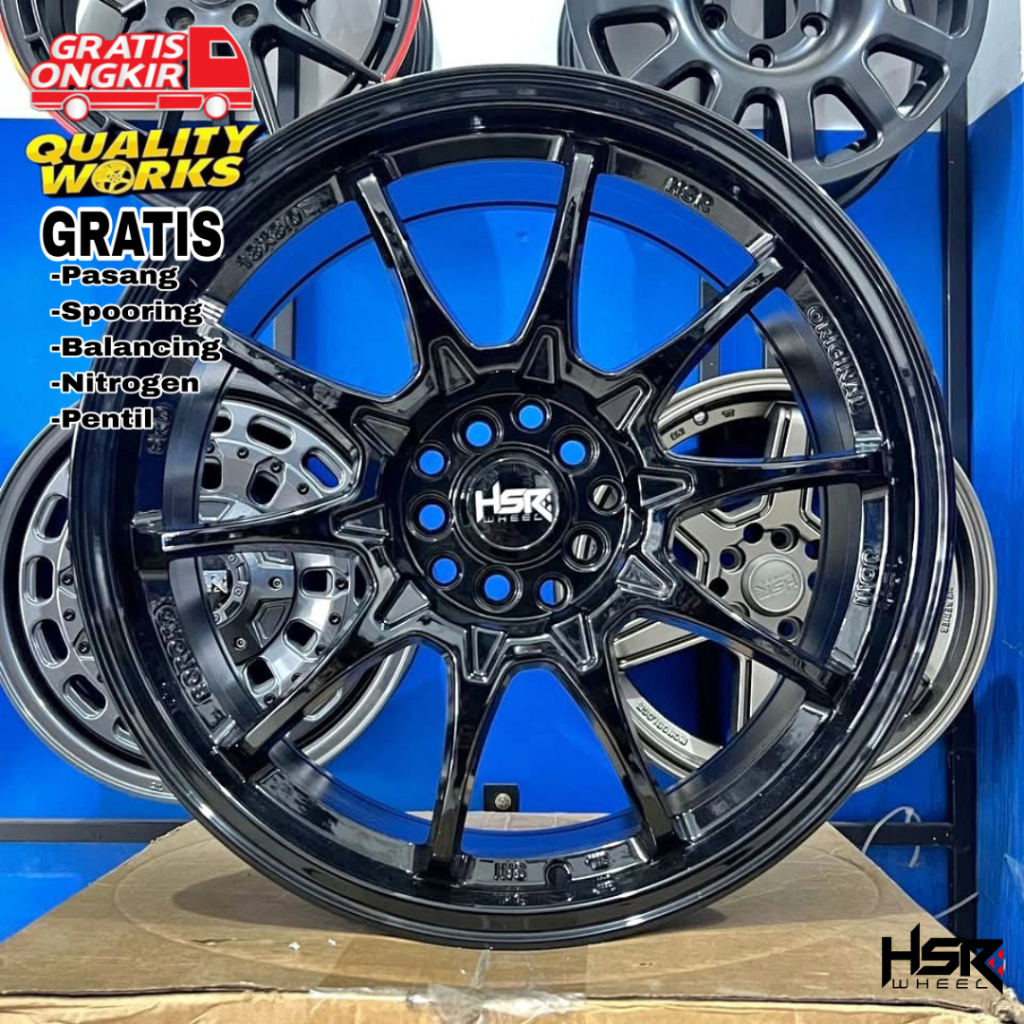 Velg Racing Ring 18 HSR SRD Mobil Yaris Cross Ft86 Xpander, Velg Model Ce28