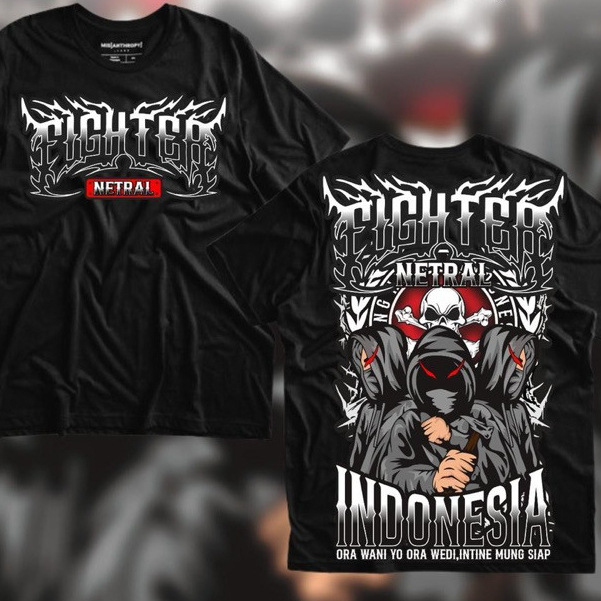 KAOS NETRAL FIGHTER NETRAL INDONESIA KAOS NETRAL TERBARU - KAOS NETRAL BROTHERHOOD - KAOS NETRAL SIM