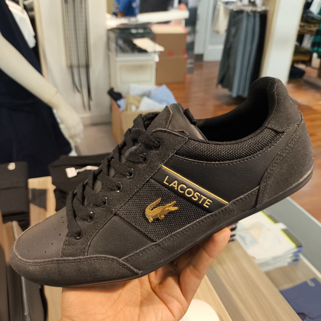 Sepatu Lacoste Chaymon Black Leather BNIB