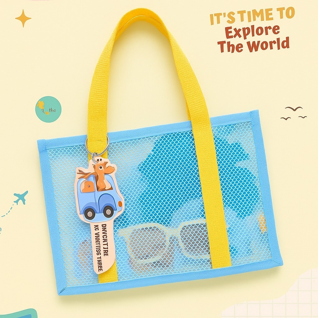 Tas JARING, Tas Pantai, Custom Souvenir Totebag Pantai Tas Jaring Pantai Tas Tote Bag Souvenir Fashi