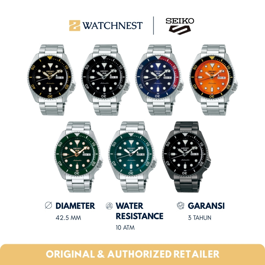 Jam Tangan Pria SEIKO 5 SPORT SRPD65K1 SRPD59K1 SRPD61K1 SRPD57K1 SRPD55K1 SRPD53K1 SRPD63K1 Origina
