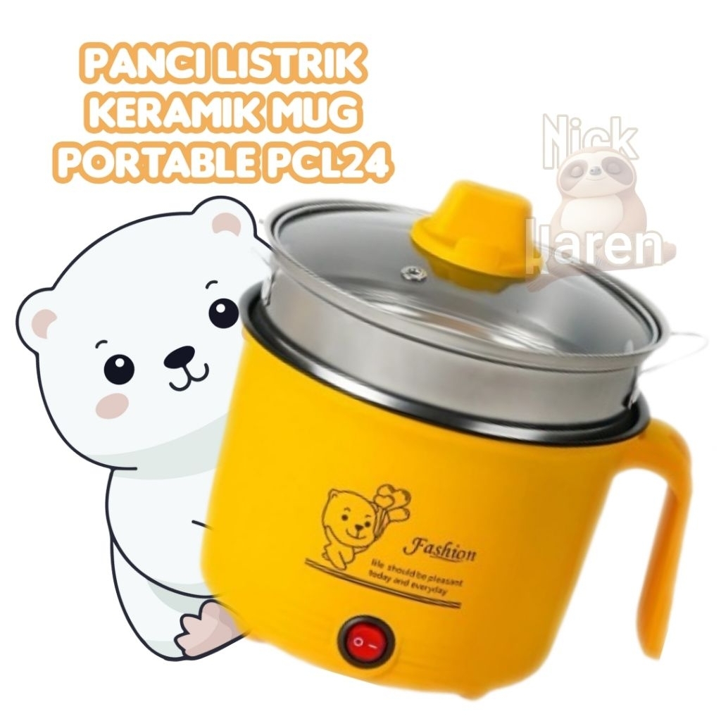 Panci Listrik Keramik Mug Portable PCL24