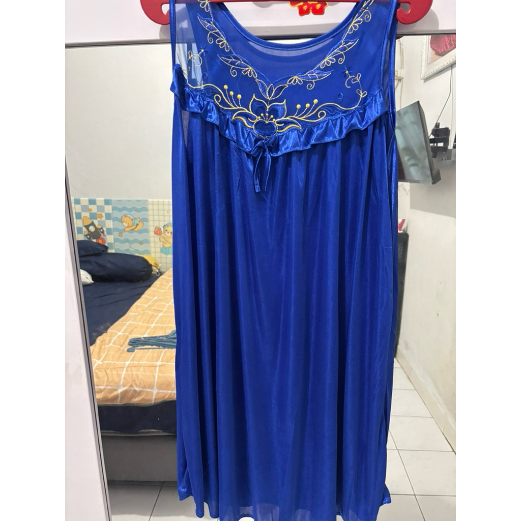 PRELOVED LINGERIE BABY DOLL / BAJU TIDUR SATIN / DRESS BOBO SATIN
