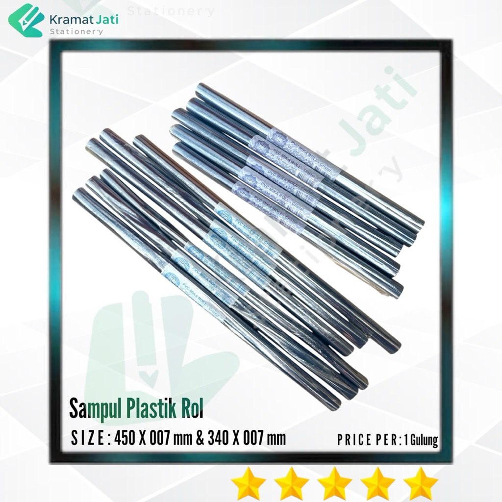 Sampul Plastik Mika Roll (1 Gulung)