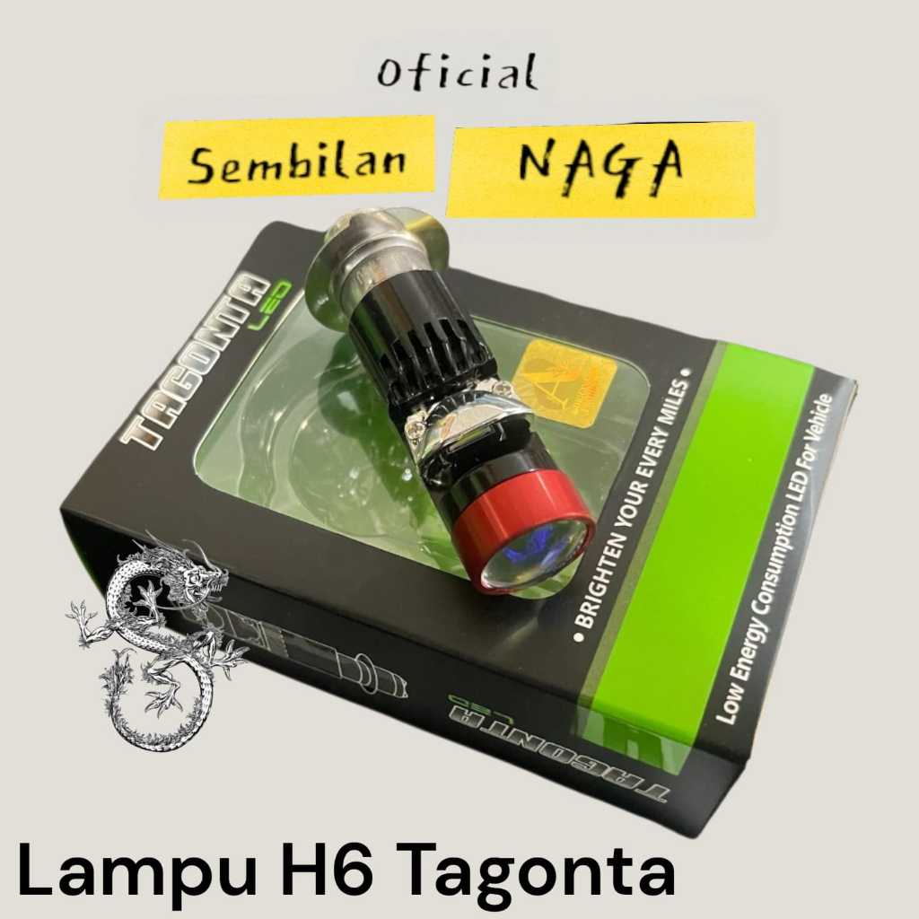 Nine Dragons Lampu H6 beat vario supra matic bebek biled mini Original TAGONTA Lampu H6 BILED Ala Al