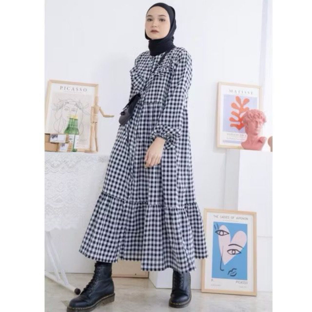 PRELOVED HAIDEE ORLIN midi dress