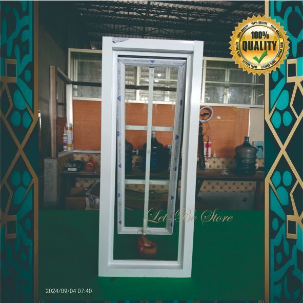 Jendela Almunium Casement Ornamen T150xL50 Free Packing Kayu