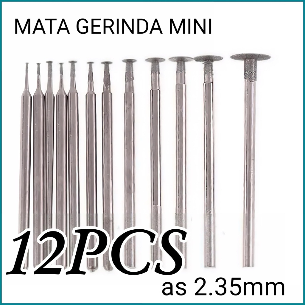MATA BOR MINI / GERINDA MINI  MATA POTONG SET 12 PCS