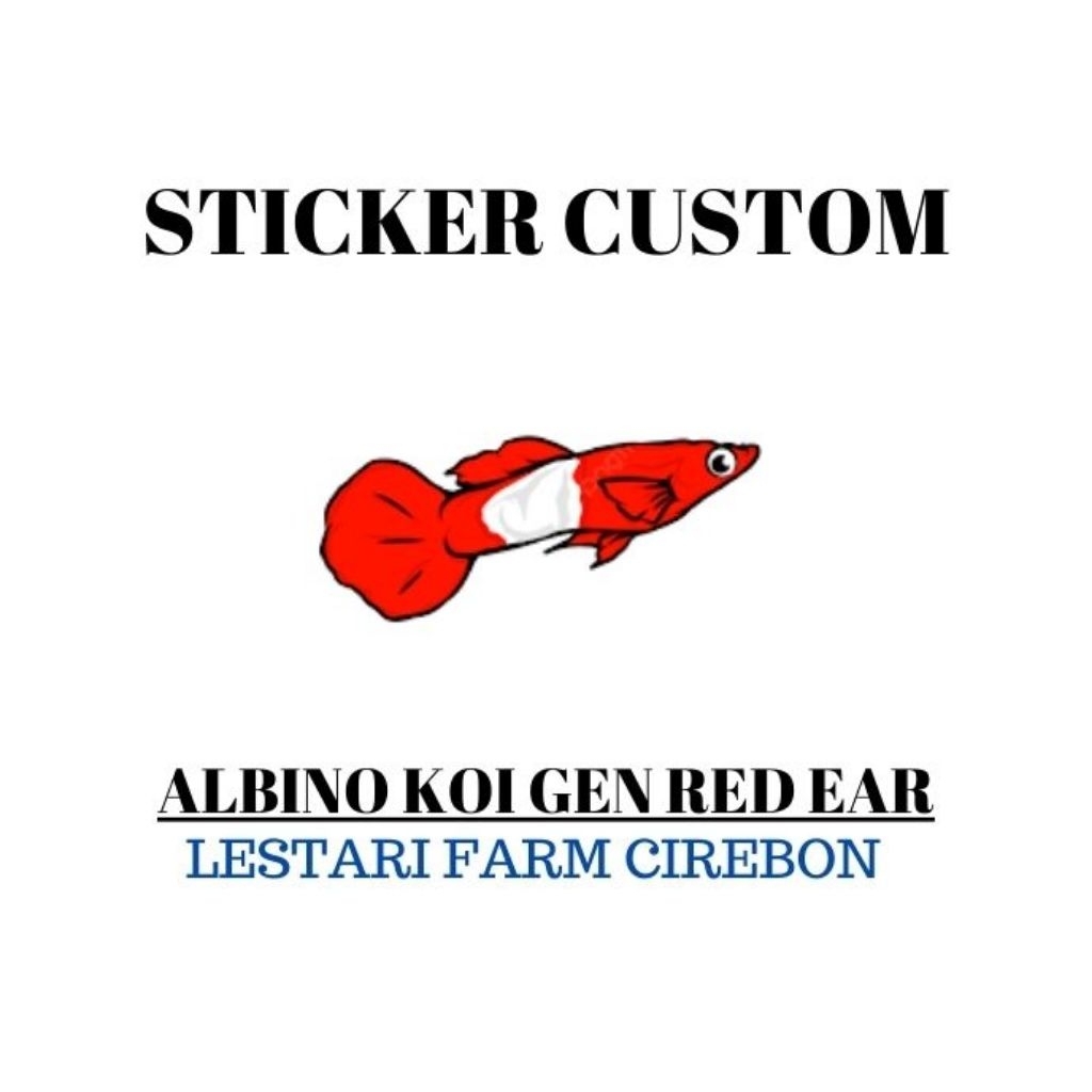 STICKER CUSTOM GUPPY PRTDE KOI