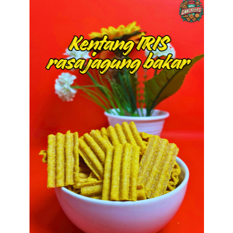 KENTANG IRIS / SNACK KENTANG IRIS / KENTANG IRIS RASA JAGUNG BAKAR / KENTANG IRIS RASA BALADO