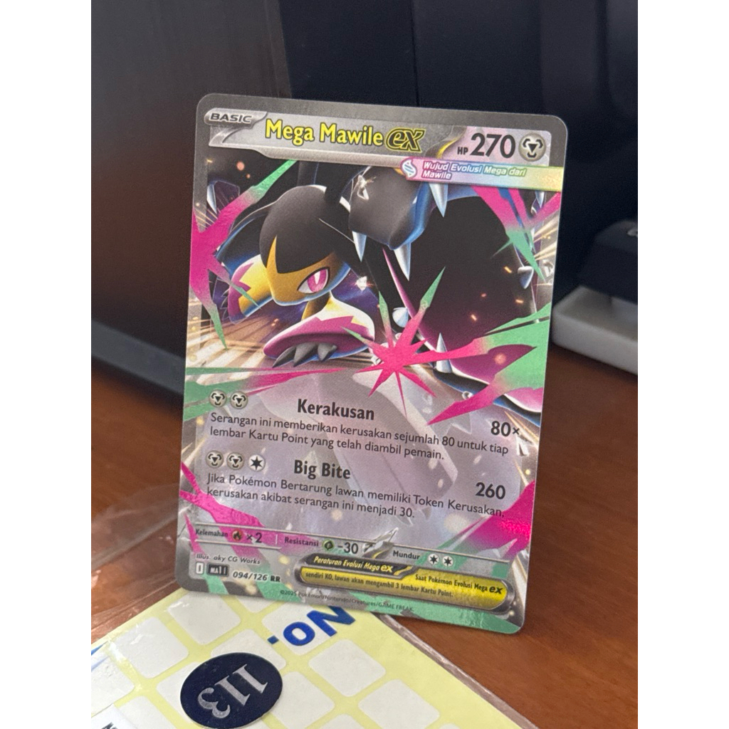 Mega mawile ex ma1 094/126rr evolusi mega pokemon tcg indonesia