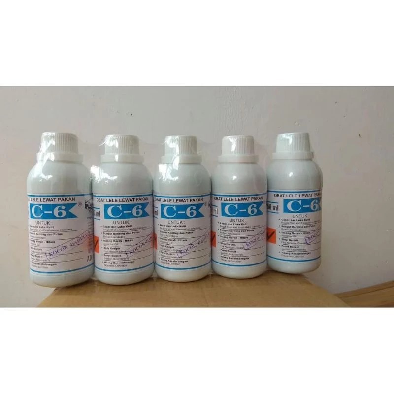 C-6 OBAT KULIT Ikan Lele, OBAT CACAR & KEMBUNG BUNCIT, Efektif Melawan Penyakit, 250ml, Obat Ikan Le