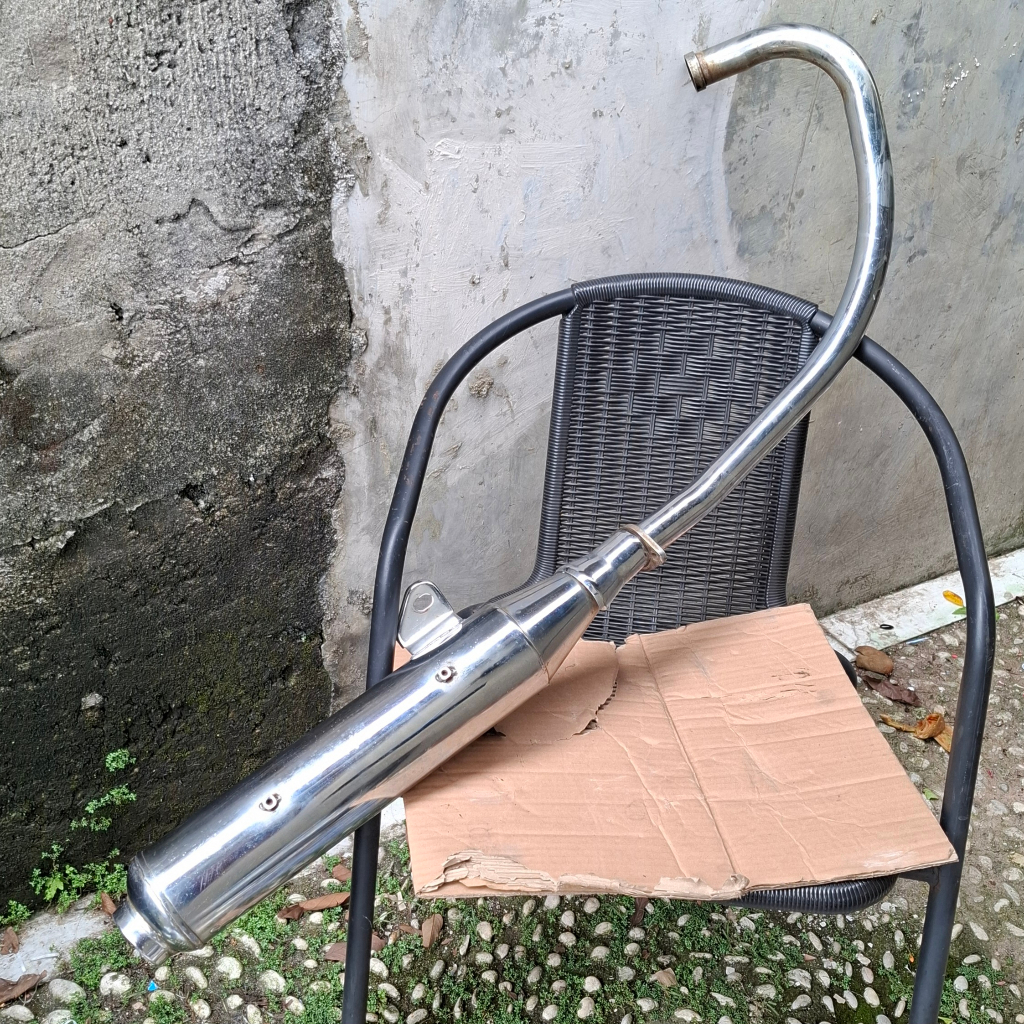 Knalpot ori thunder 125 original copotan standar