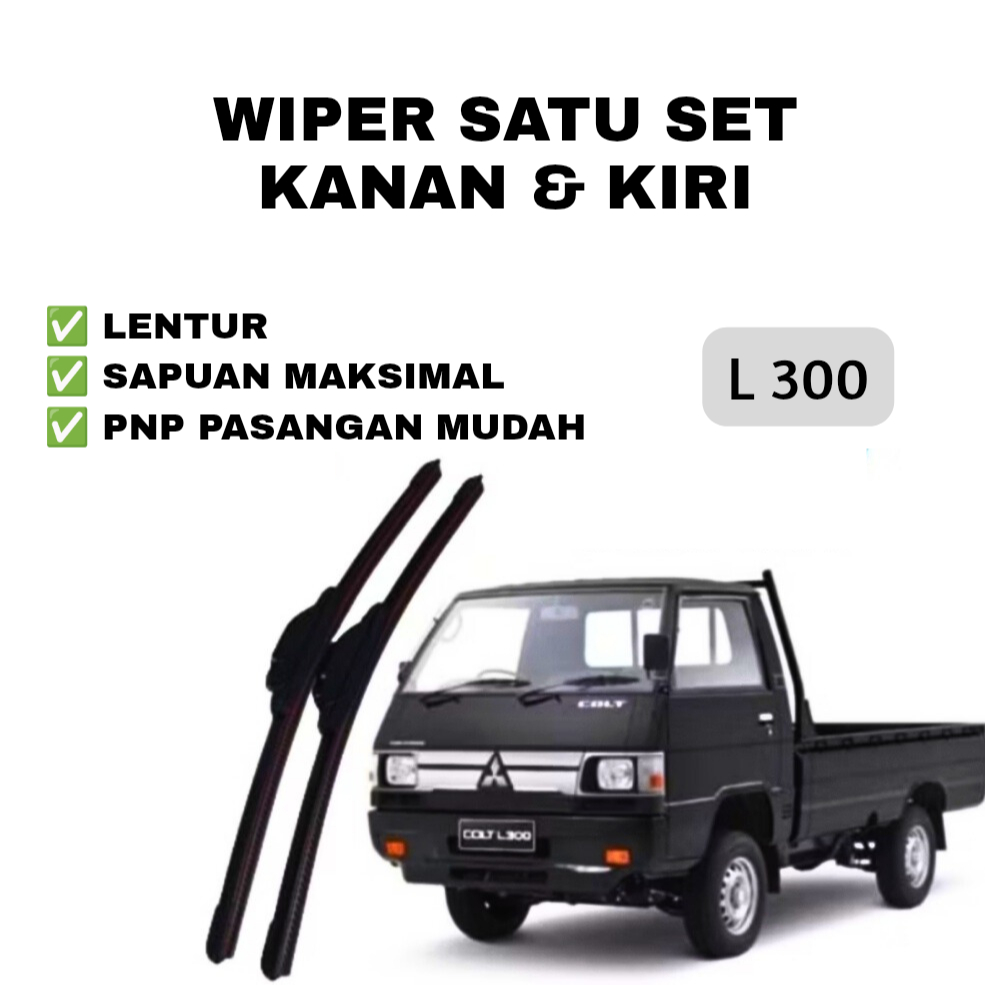 WIPER MOBIL MITSUBISHI L300 SATU SET KANAN DAN KIRI / WIPER L300