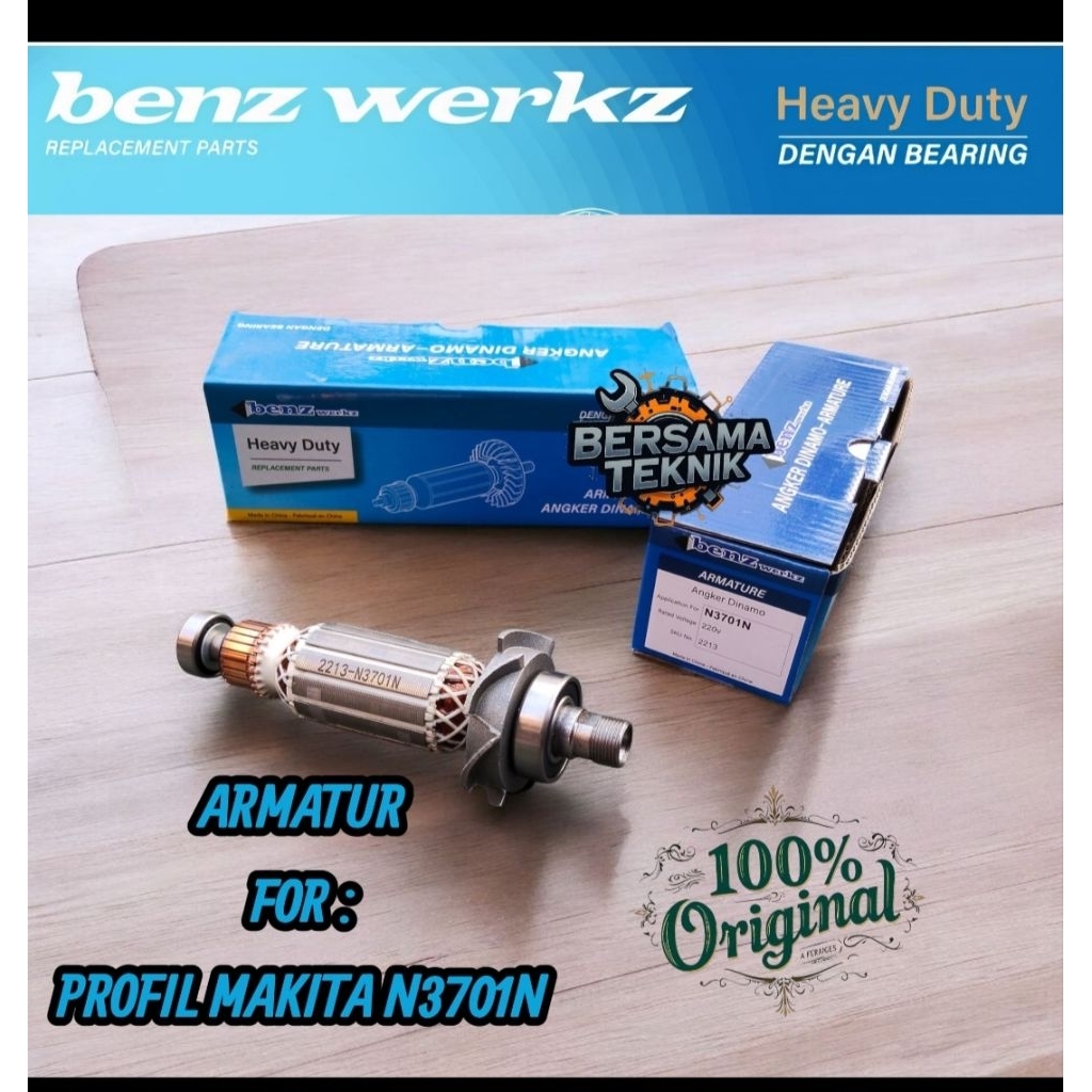 Benz Armature Angker Dinamo Mesin Profil Router Makita N3701B/Armatur Angker Benz Mesin Profil Makit