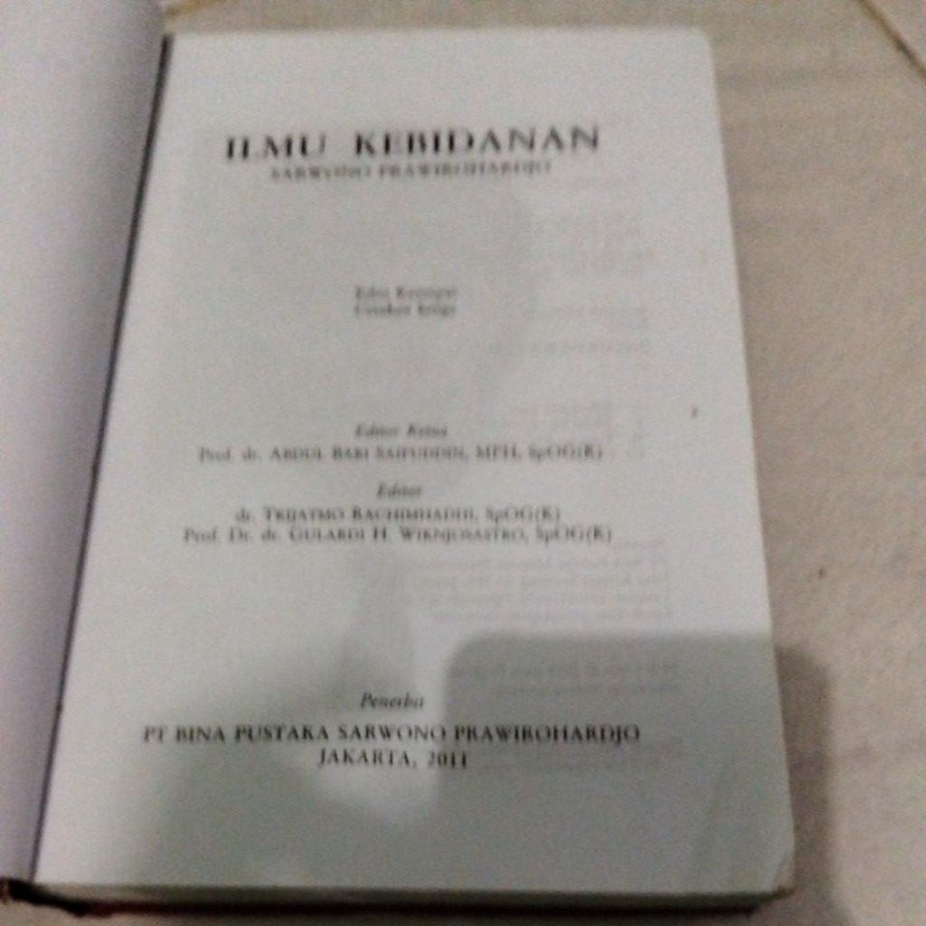 sarwono prawirohardjo ilmu kebidanan