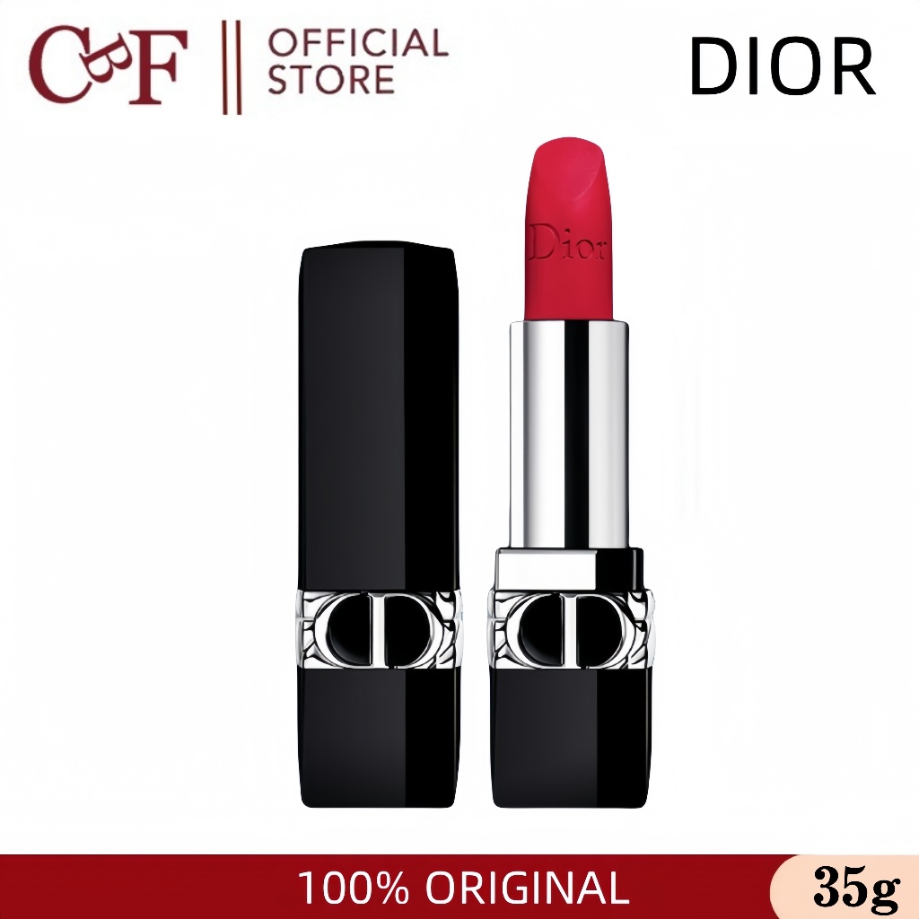 【100% Original】Dior Matte Lipstick Rouge Forever Lipstik New Transferproof Full Size