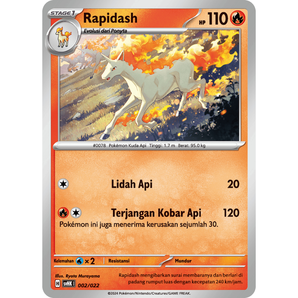 Rapidash C svHK 002/022 - Koraidon ex Purba - POKEMON TCG INDONESIA