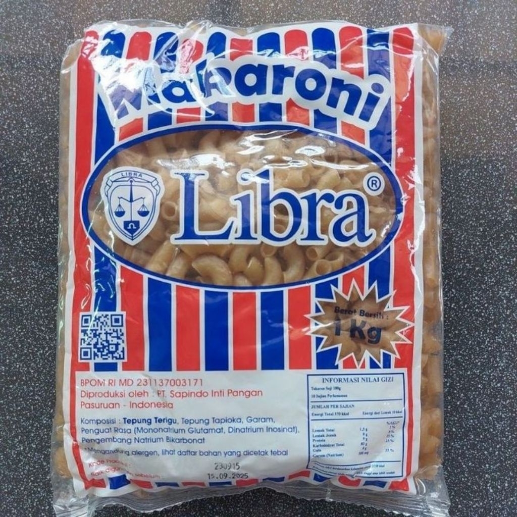 Kerupuk Makaroni Mentah Makaroni Libra 1 Kg Makaroni Ngembang Kerupuk Seblak