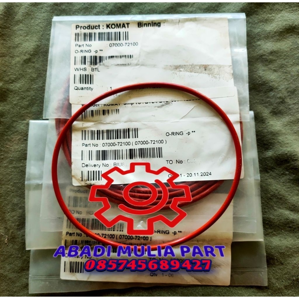 O-Ring 07000-72100 KOMATSU Genuine Parts