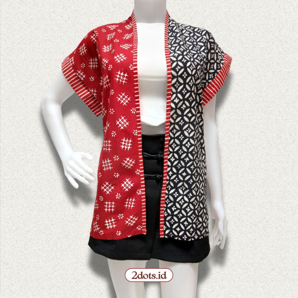 Outer Batik Wanita Kombinasi Motif Etnik