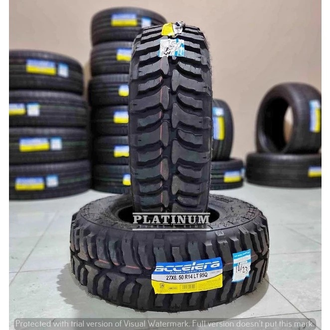 Ban offroad merk accelera badax x-treme ukuran 27 8,5 R14 - pomo ban pacul R14 tahun 2023