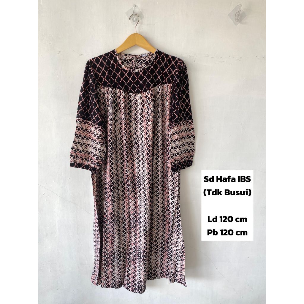 Batik Luza | Set Dress Hafa Tangan Panjang | Daster Luza