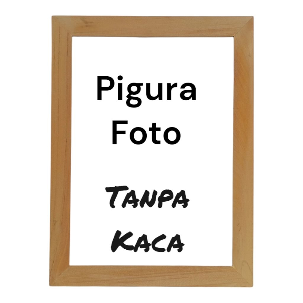 Frame Foto / Pigura Foto Kayu Tanpa Kaca minimalis aesthetic semua ukuran