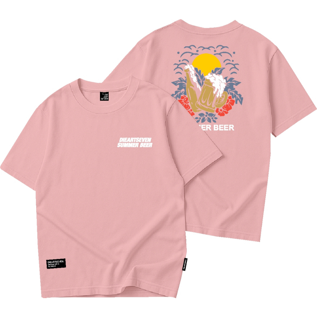 Kaos pria distro pakaian pria atasan kaos distro art ibur tshirt dusty pink