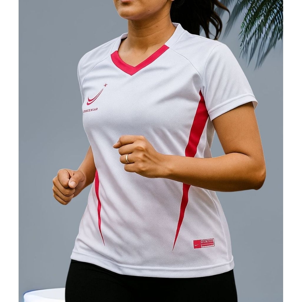 atasan baju kaos Jersey wanita remaja dewasa senam joging gym aerobik zumba volly futsal bahan bagus