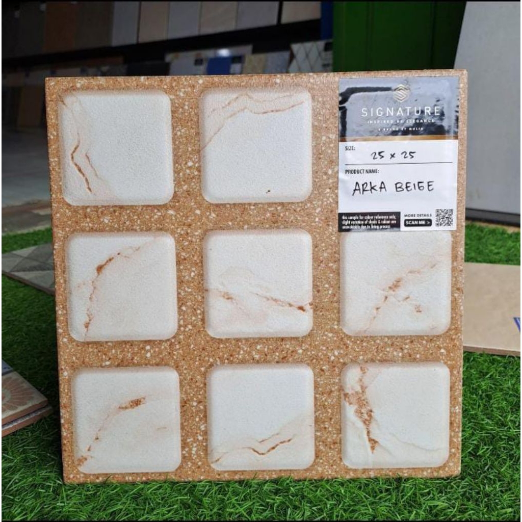 keramik lantai teras/closet 25x25 Mulia arka beige