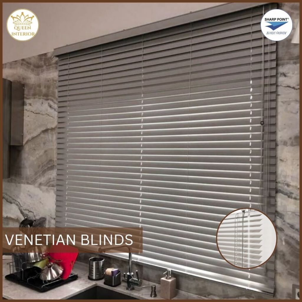 VENETIAN BLIND - Tirai Gulung / Krei Aluminium / Horizontal Blinds - Sharp Point