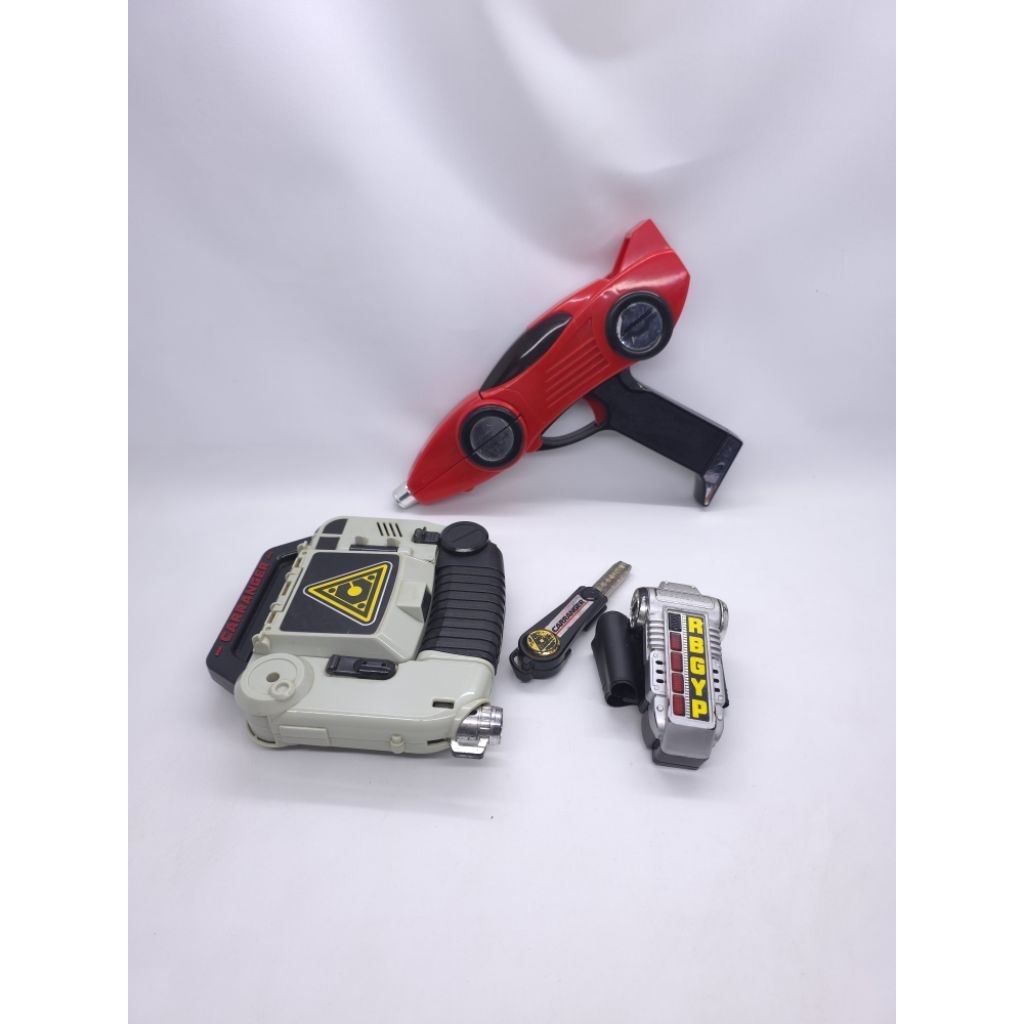 dx power rangers turbo carranger accel changer + auto blaster & navigation carnavic bandai very rare