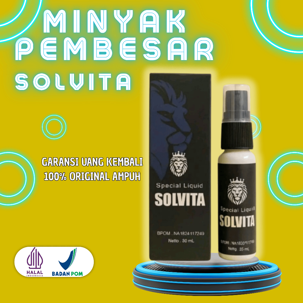 Spray Solvita Minyak Pembesar Penis Obat Herbal Kuat Pria Dewasa Original
