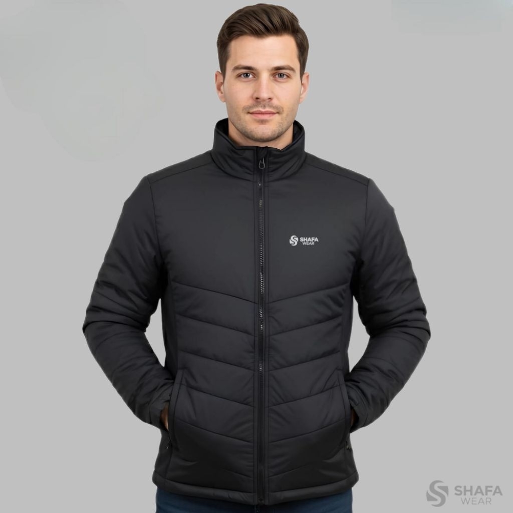 JAKET WINTER PRIA BIG SIZE JUMBO SHAFA WEAR - Jaket Tebal Anti Air dan Angin Ukuran M L XL XXL XXXL