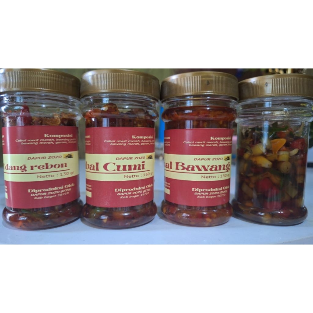 DZO-Sambal bawang-pedas manis gurih-kemasan 150ML