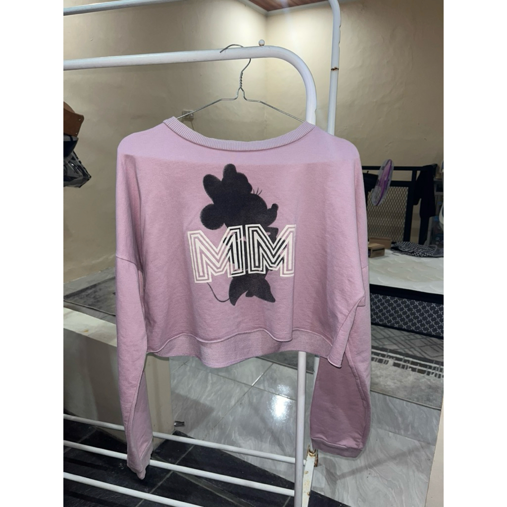 PRELOVED : colorbox x disney lilac croptop